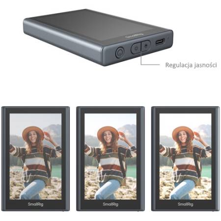SmallRig 4850B - uniwersalny zestaw, bezprzewodowy monitor podglądowy i akcesoria